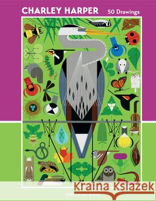 Charley Harper 50 Drawings Coloring Book