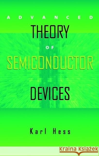 Advanced Theory of Semiconductor Devices