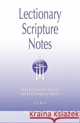 Lectionary Scripture Notes, Cycle A