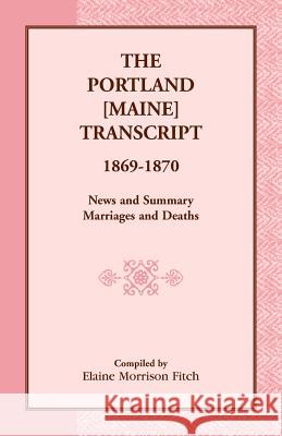 The Portland [Maine] Transcript, 1869-1870, News and Summary, Marriages and Deaths