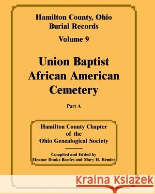 Hamilton County, Ohio, Burial Records Volume 9 part a