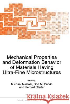 Mechanical Properties and Deformation Behavior of Materials Having Ultra-Fine Microstructures