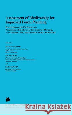 Assessment of Biodiversity for Improved Forest Planning