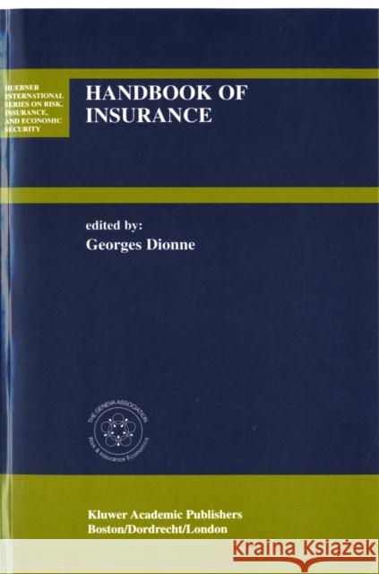 Handbook of Insurance