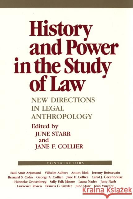 History and Power in the Study of Law