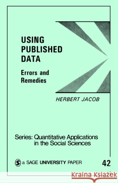 Using Published Data: Errors and Remedies