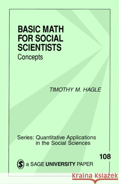 Basic Math for Social Scientists: Concepts