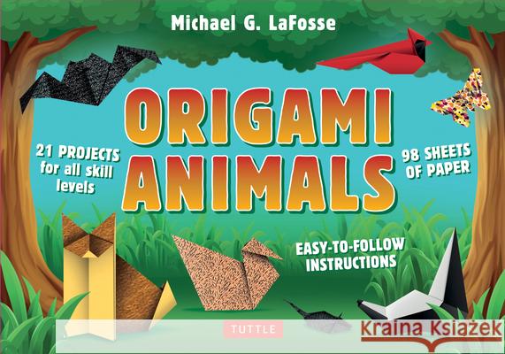 Origami Animals Kit: [Origami Kit with 64-Page Book, 98 Papers, 45 Projects]