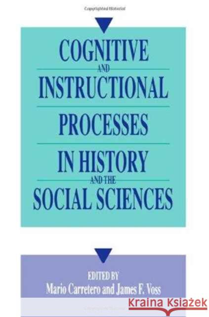 Cognitive and Instructional Processes in History and the Social Sciences