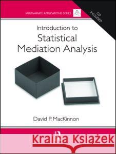 Introduction to Statistical Mediation Analysis [With CDROM]