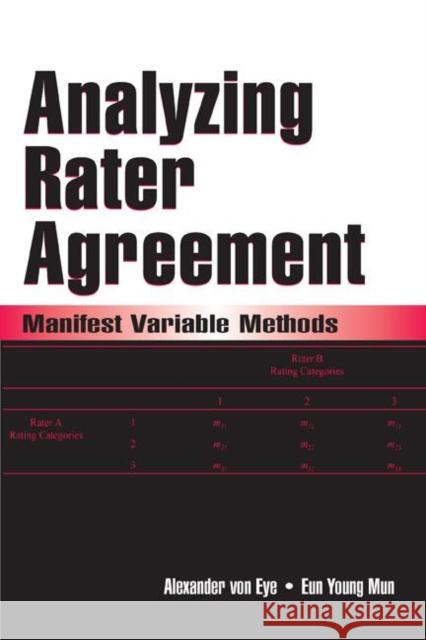 Analyzing Rater Agreement : Manifest Variable Methods