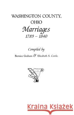 Washington County, Ohio Marriages, 1789-1840