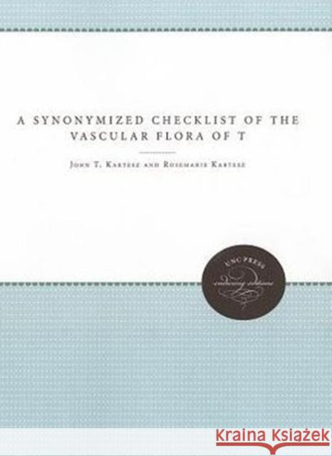 Synonymized Checklist of the Vascular Flora of the United States, Canada, and Greenland