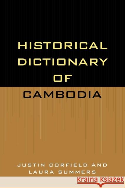 Historical Dictionary of Cambodia