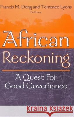 African Reckoning: A Quest for Good Governance