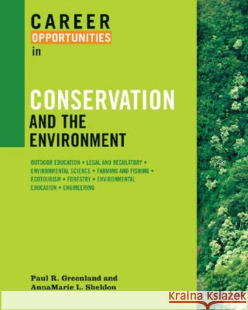 Career Opportunities in Conservation and the Environment