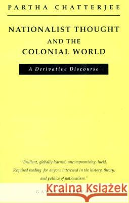 Nationalist Thought and the Colonial World