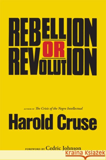 Rebellion or Revolution?