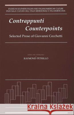 Contrappunti / Counterpoints: Selected Prose of Giovanni Cecchetti