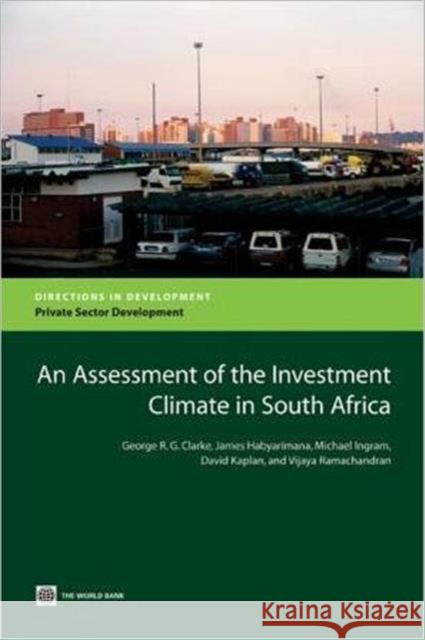 An Assessment of the Investment Climate in South Africa