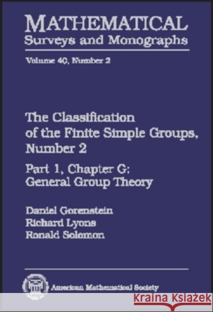 The Classification of the Finite Simple Groups