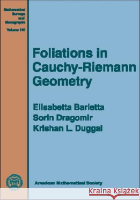 Foliations in Cauchy-Riemann Geometry