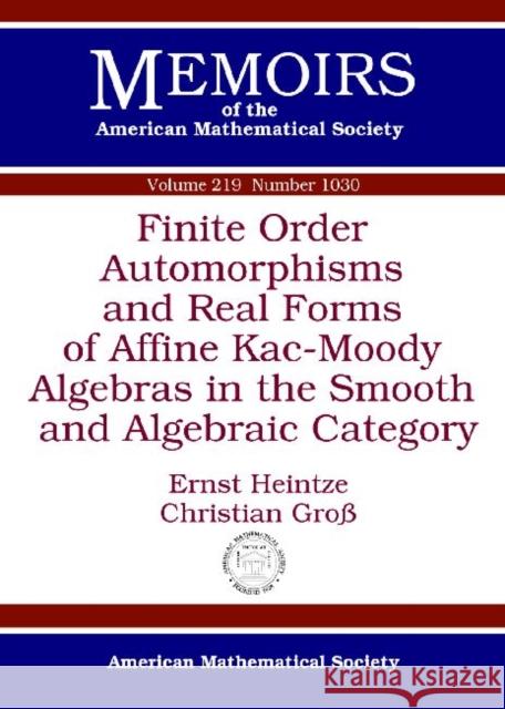 Finite Order Automorphisms and Real Forms of Affine Kac-Moody Algebras in the Smooth and Algebraic Category