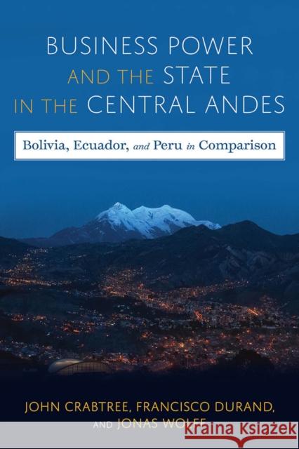 Business Power and the State in the Central Andes: Bolivia, Ecuador, and Peru in Comparison