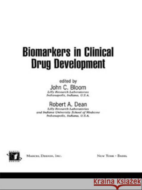 Biomarkers in Clinical Drug Development