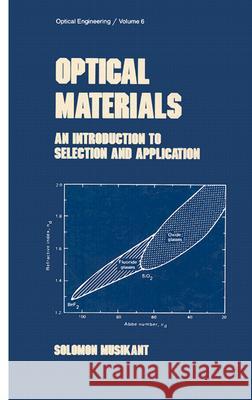 Optical Materials: An Introduction to Selection and Application