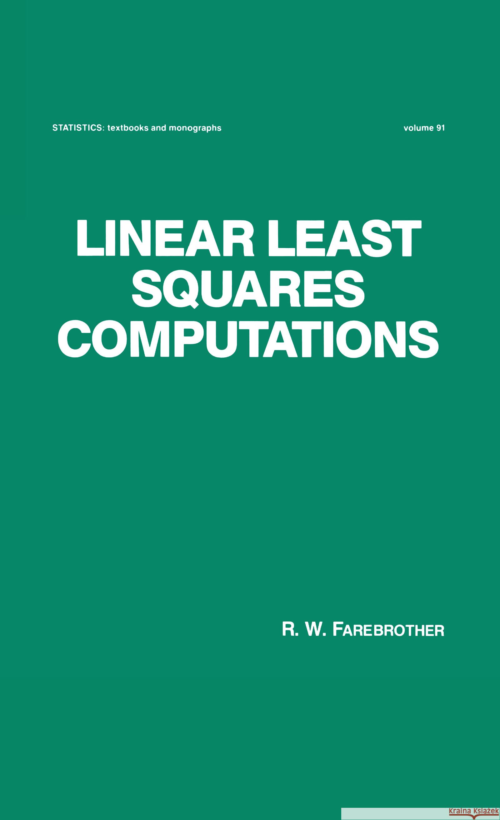 Linear Least Squares Computations