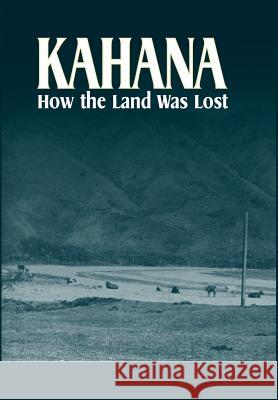 Stauffer: Kahana: How the Land Was