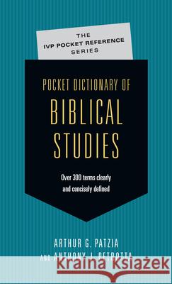 Pocket Dictionary of Biblical Studies: Over 300 Terms Clearly Concisely Defined