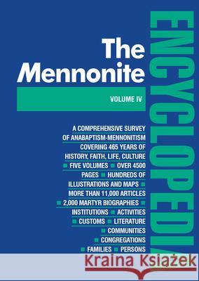 Mennonite Encyclopedia/ Vol 4: Volume 4