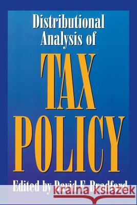 Distributional Analysis of Tax Policy