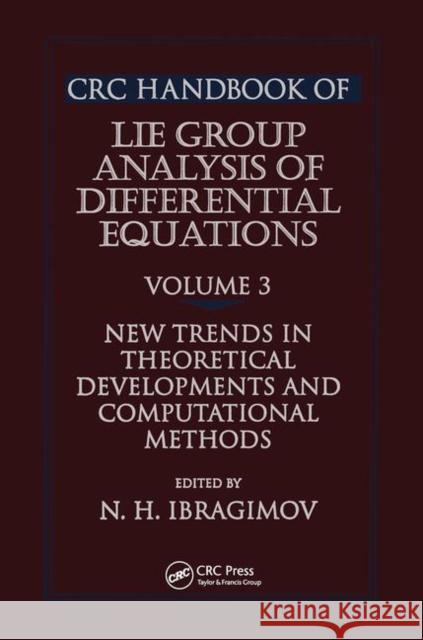 CRC Handbook of Lie Group Analysis of Differential Equations, Volume III