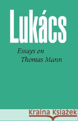 Essays on Thomas Mann