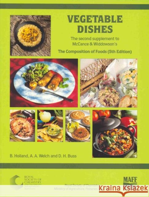 Vegetable Dishes: Supplement to the Composition of Foods