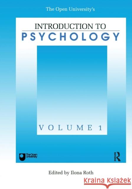 Introduction To Psychology: Vol 1