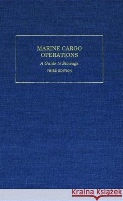 Marine Cargo Operations: A Guide to Stowage
