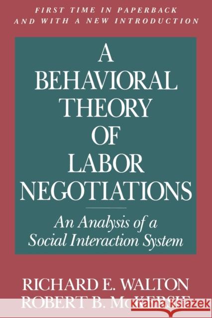 A Behavioral Theory of Labor Negotiations: The Ottoman Route to State Centralization