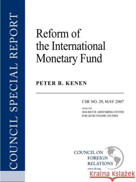 Reform of the International Monetary Fund