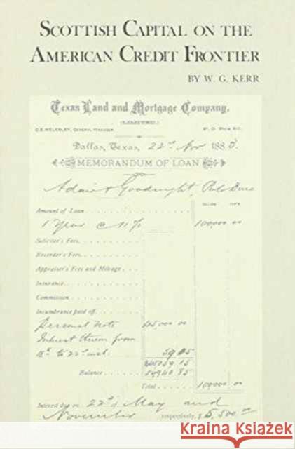 Scottish Capital on the American Credit Frontier