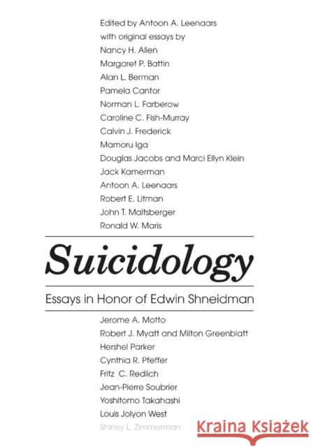 Suicidology
