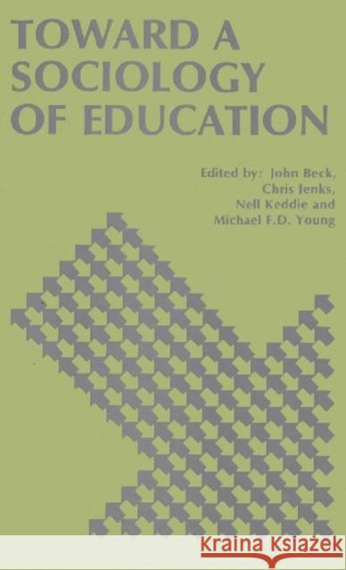 Toward a Sociology of Education