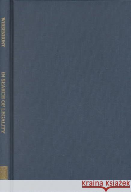 In Search of Legality: Mikhail M. Speranskii and the Codification of Russian Law