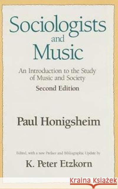 Sociologists and Music