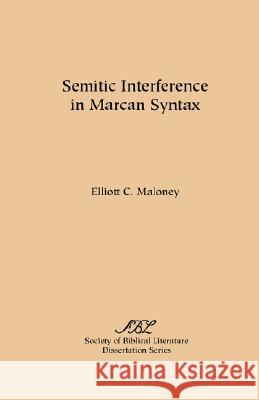 Semitic Interference in Marcan Syntax