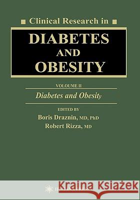 Clinical Research in Diabetes and Obesity, Volume 2: Diabetes and Obesity