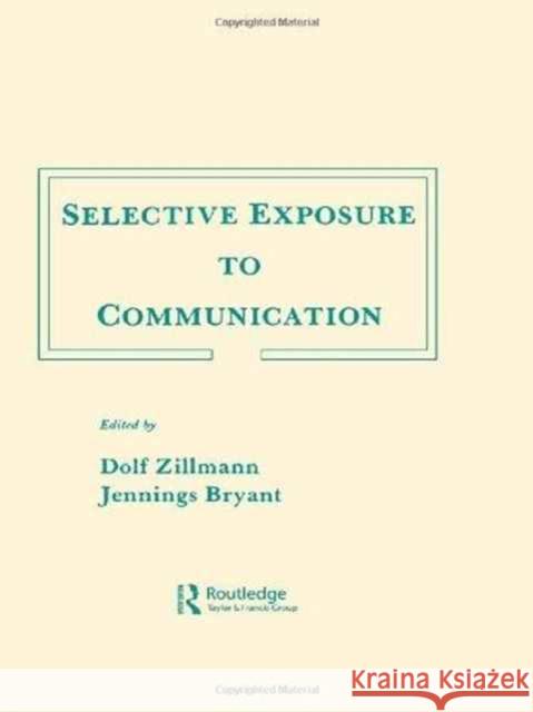 Selective Exposure To Communication